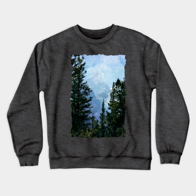 Tetons Wilderness Crewneck Sweatshirt by DarlaHallmark